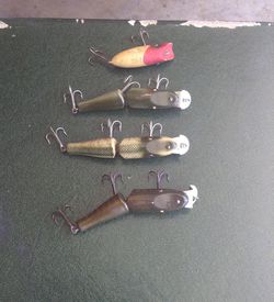 Vintage wooden antique fishing lures glass eyes for Sale in Orange, CA -  OfferUp