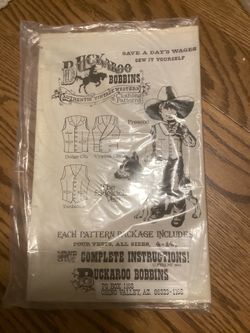 Kids Vintage Vest Pattern By Buckaroo Bobbins 