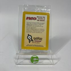 SEALED Pokémon TCG Neo Discovery 2001 Entei Reverse Holo Black Star Movie Promo
