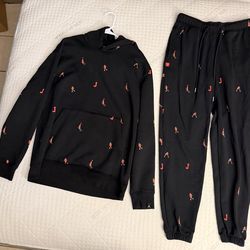 Jordan pull over hoodie with sweatpants