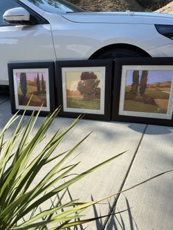 Set Of 3 Framed Decorative Wall Art