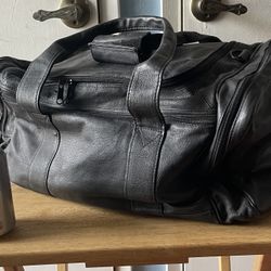 Black Leather Carry Bag
