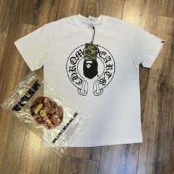 Bape X Chrome Heart Tshirt