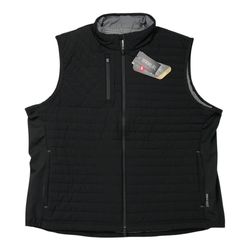 Puma Golf Scotia Quilted Vest 2XL XXL Black Insulated Primaloft Full Zip Jacket