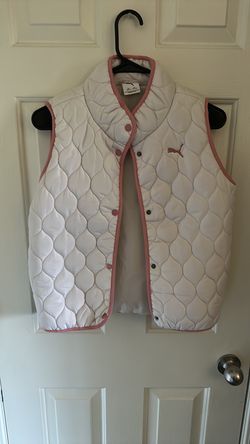 Girls size 12 puffy snap  vest
