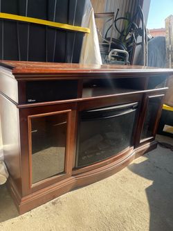 Tv Stand with fake fire place