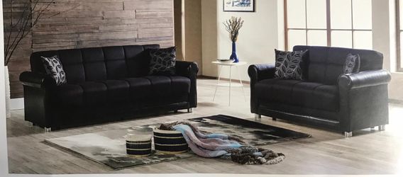 BRAND NEW 2PC STORAGE SOFA BED AND LOVESEAT FOR $699!!