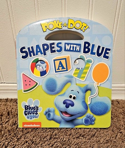 Melissa & Doug Blue's Clues & You! Children's Book - Poke-A-Dot: Shapes with Blue