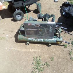 ROL-AIR 6820K17D 2 HP TWIN TANK ELECTRIC BELT DRIVE WHEELBARROW AIR COMPRESSOR.


Rolair gives you a heavy duty 2 HP Twin Tank Electric Belt Drive Air