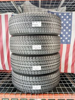 Set of 4 Used tires Size: P265/70R17 113R Goodyear Wrangler SR-A  All Season Truck & SUV Tire 265 70 17 Highway All-Season DRIVEN ONCE