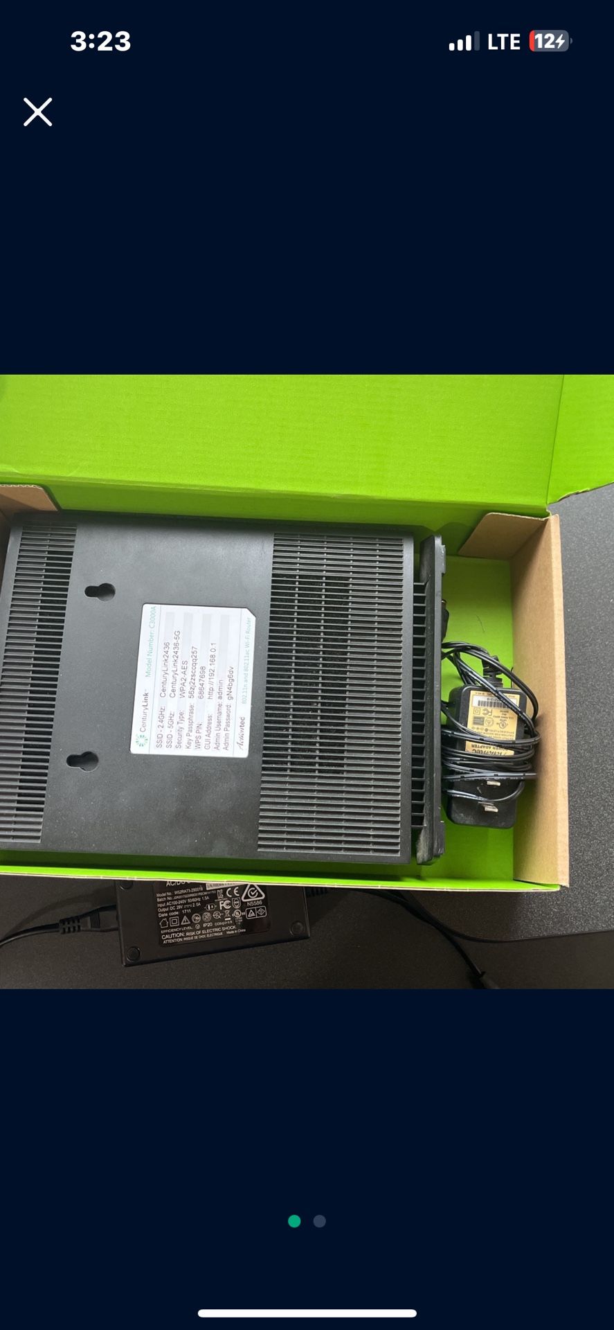 Century Link Modem C3000A