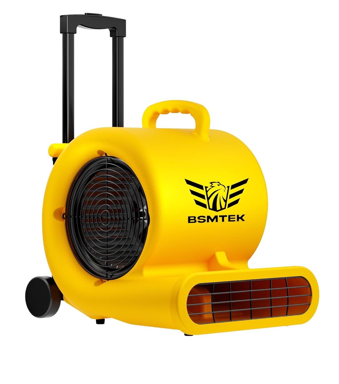 5000 CFM 1HP Air Mover Blower Fan, Floor Blower Dryer - Timer for Industria, 3 Speeds, 4 Adjustable Angles, Handle Wheelkit, 15Ft Long Cord Portable,