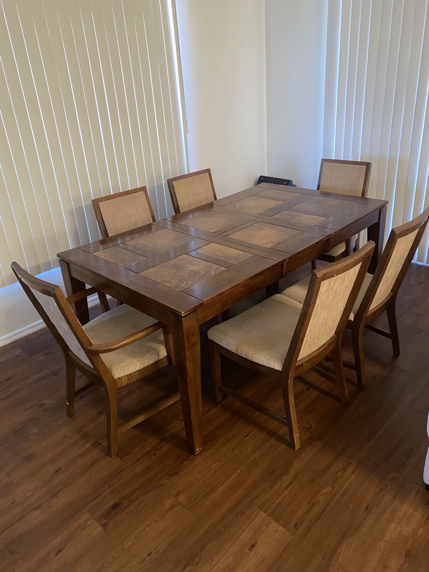 Dining Table with 6 Chairs For Sale