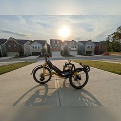 Catrike Pocket Recumbent Trike - Upgraded 12-Speed SRAM Electronic Shifting - Like New - Powder Springs, GA