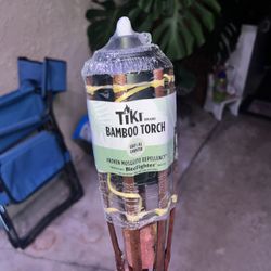 Tiki Torch Brown Bamboo 
