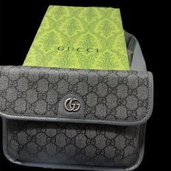 Unisex GG SMALL GREY OPHIDIA BELT BAG