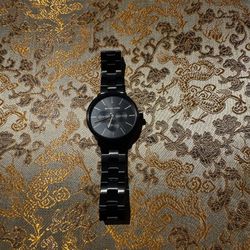 Michael Kors Watch Black And Gold