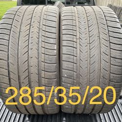 2) 285/35/20 Michelin Pilot Sport All Season 4 Tires  Great Condition!  DOT 2122  $395 for Both  I carry other sizes 