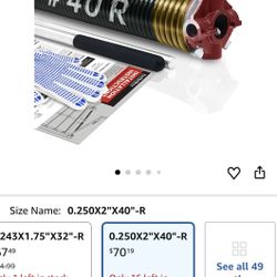 Left Hand WindBlack Cone2" Garage Door 