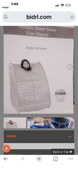 SAUNA. portable steam sauna NEW INBOX retails $259