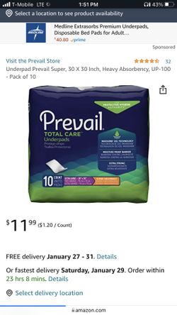 Absorbing Underpads 30x30