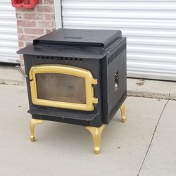 Gorgeous Rare Vintage Glam Regency Pellet Stove