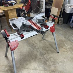 Milwaukee 10” Miter Saw With Stand  Like New