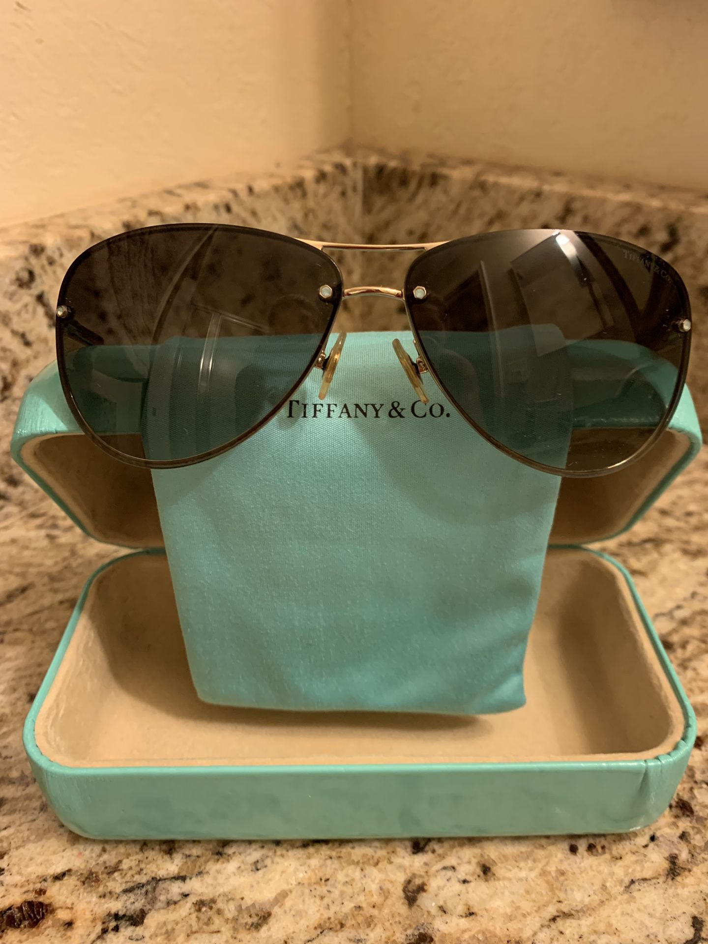 Genuine Tiffany aviator style sunglasses