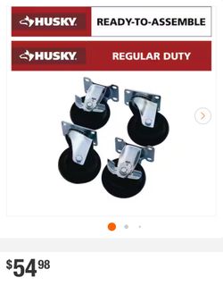 Husky 5 in. x 2 in. Caster Set ( 3 sets of 4 wheels )