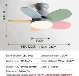 LED LIGHT CEILING FAN REMOTE CONTROL MODERN FLUSH-MOUNT FAN