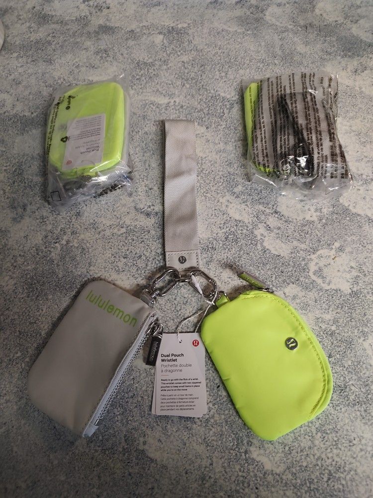 Lululemon Keychain Wallet Wristlet Double Bag