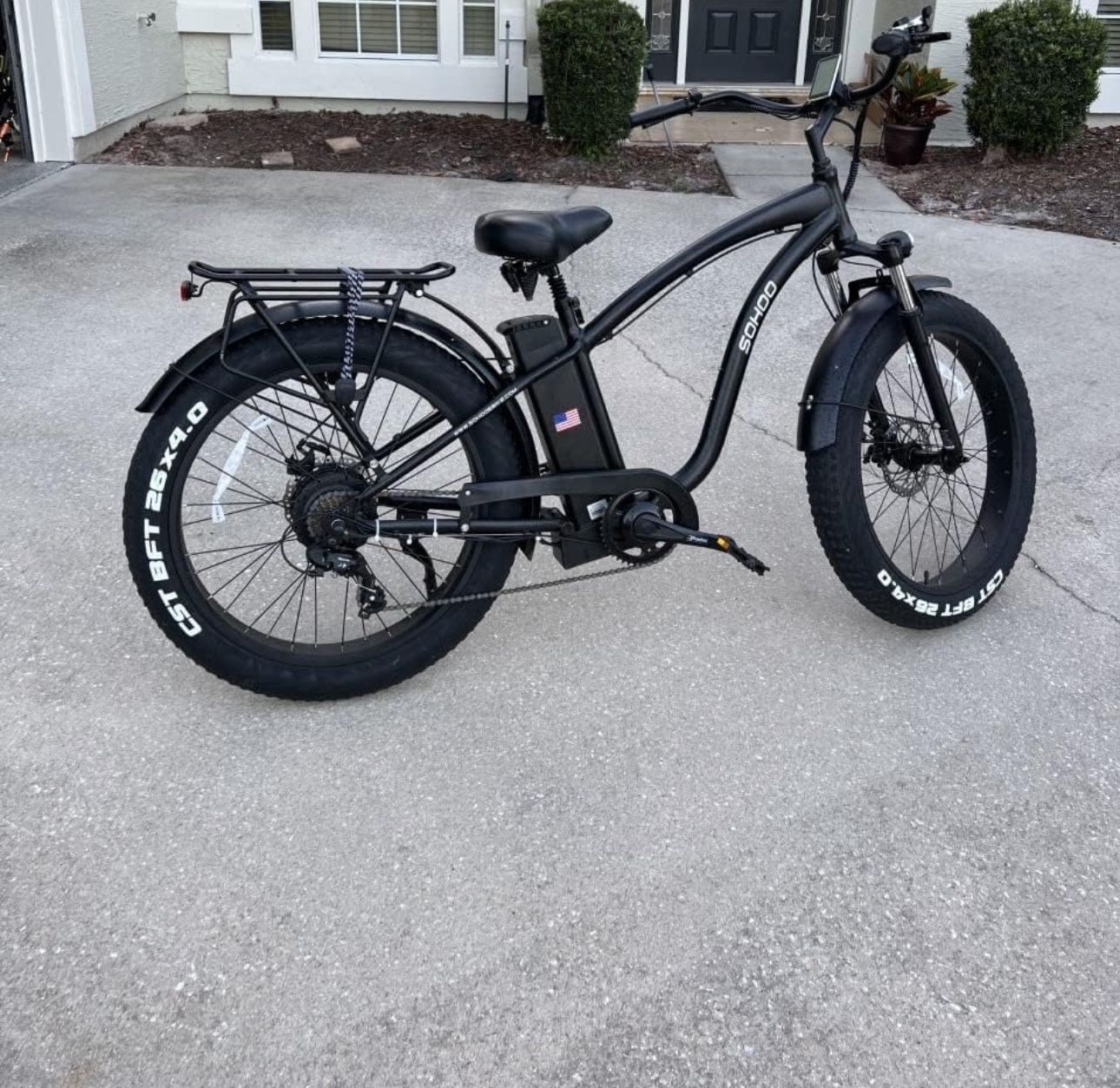 Fat Tire Beach Cruiser Electric Bicycle 