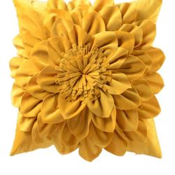 18"x18" Yellow Throw Pillow Cover