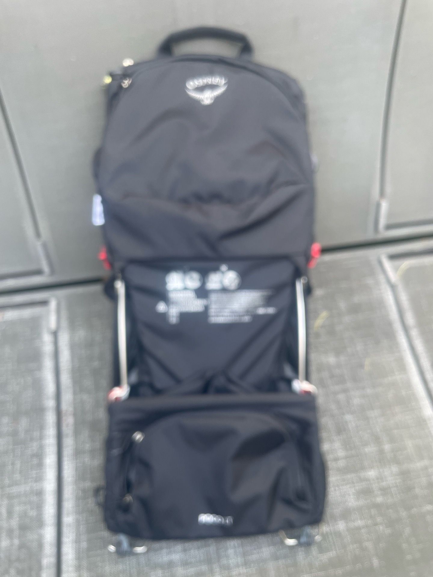 Osprey Poco LT Black Lightweight Child Carrier Backpack