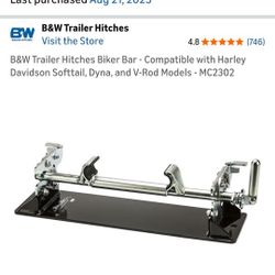 B&W Trailer Hitches Biker Bar - Compatible with Harley Davidson Softtail, Dyna, and V-Rod Models - MC2302
