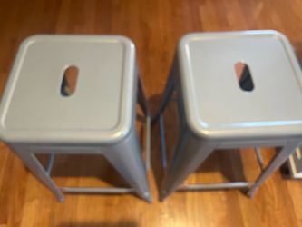 Two bar stools