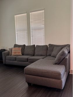 Gray Couch with Chaise