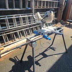 Delta 10" Shopmaster Dual Bevel Sliding Miter Saw W Portable Stand