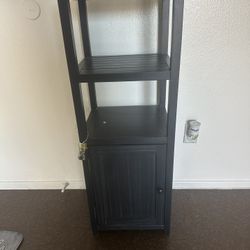 Black Wooden Furniture Kitchen, Cabinet with Shelf 