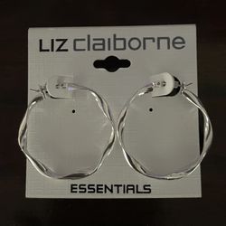 New Silvertone Pierced Earrings $7