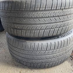 Pair Of 255 35 21 Michelin Tires 