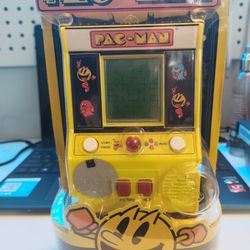 Retro Original PAC-MAN Mini Hand Held Arcade Game-Old Stock-New in Sealed Box