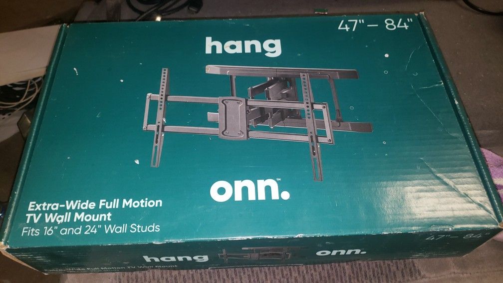 ONN Brand Full Motion TV Wall Mount 47" - 84"