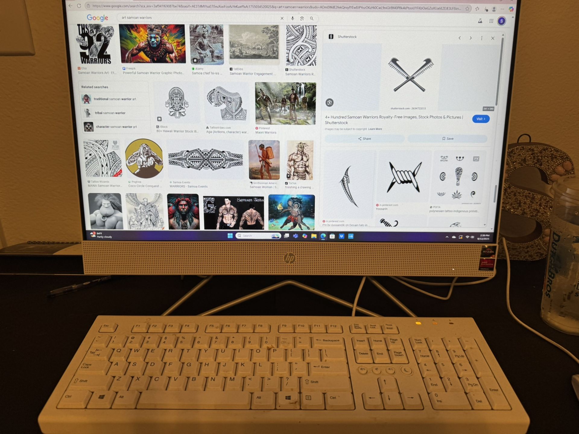 Computer Screen and keyboard (Apple Brand)