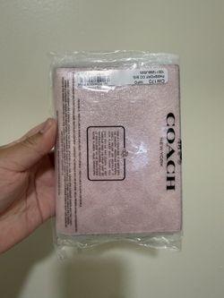 Coach Passport Card Case Powder Pink