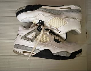 Nike Air Jordan Retro 4 White Cement 2015, Size 13