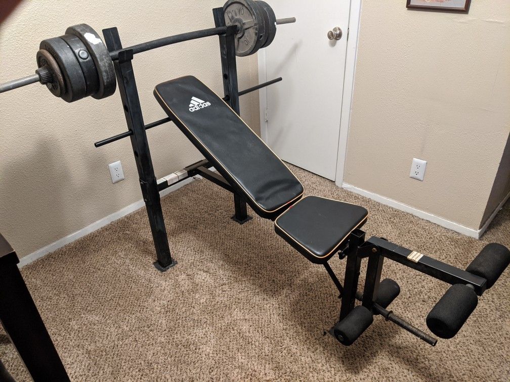 READ BEFORE YOU MESSAGE Workout bench without weights or bar