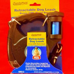 NEW Retractable Dog Leash With 20PC Waste Bags