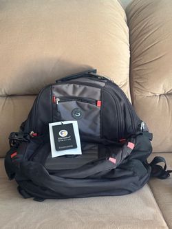 Shardoo black and red backpack