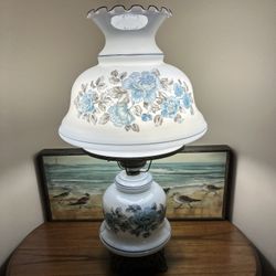 Vintage/Antique Gone With The Wind Hurricane Parlor Lamps (2)